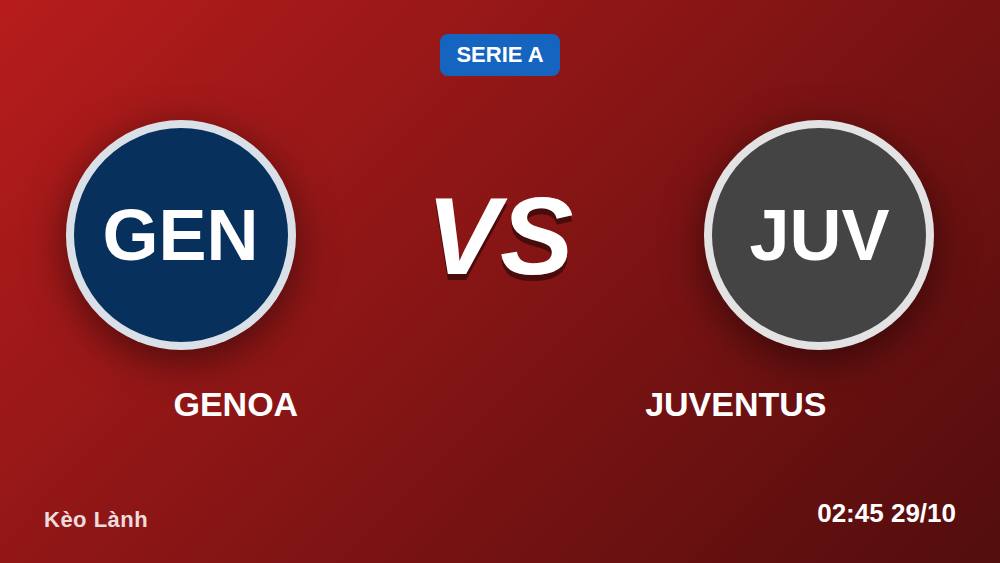 Genoa vs Juventus: 5 sai lầm khi soi kèo ngày 28/10/2026