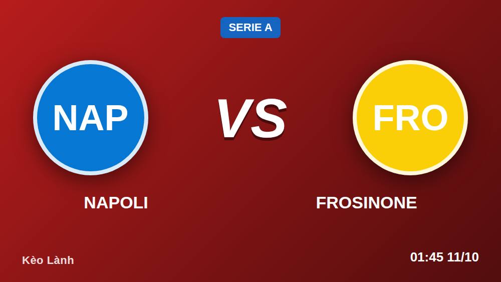 Napoli vs Frosinone: Kèo Lành bóc mẽ cuộc lột xác mùa 2026/27